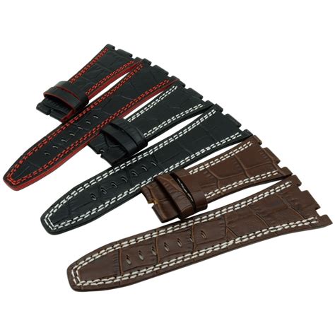 genuine leather band audemars piguet|audemars piguet watch straps.